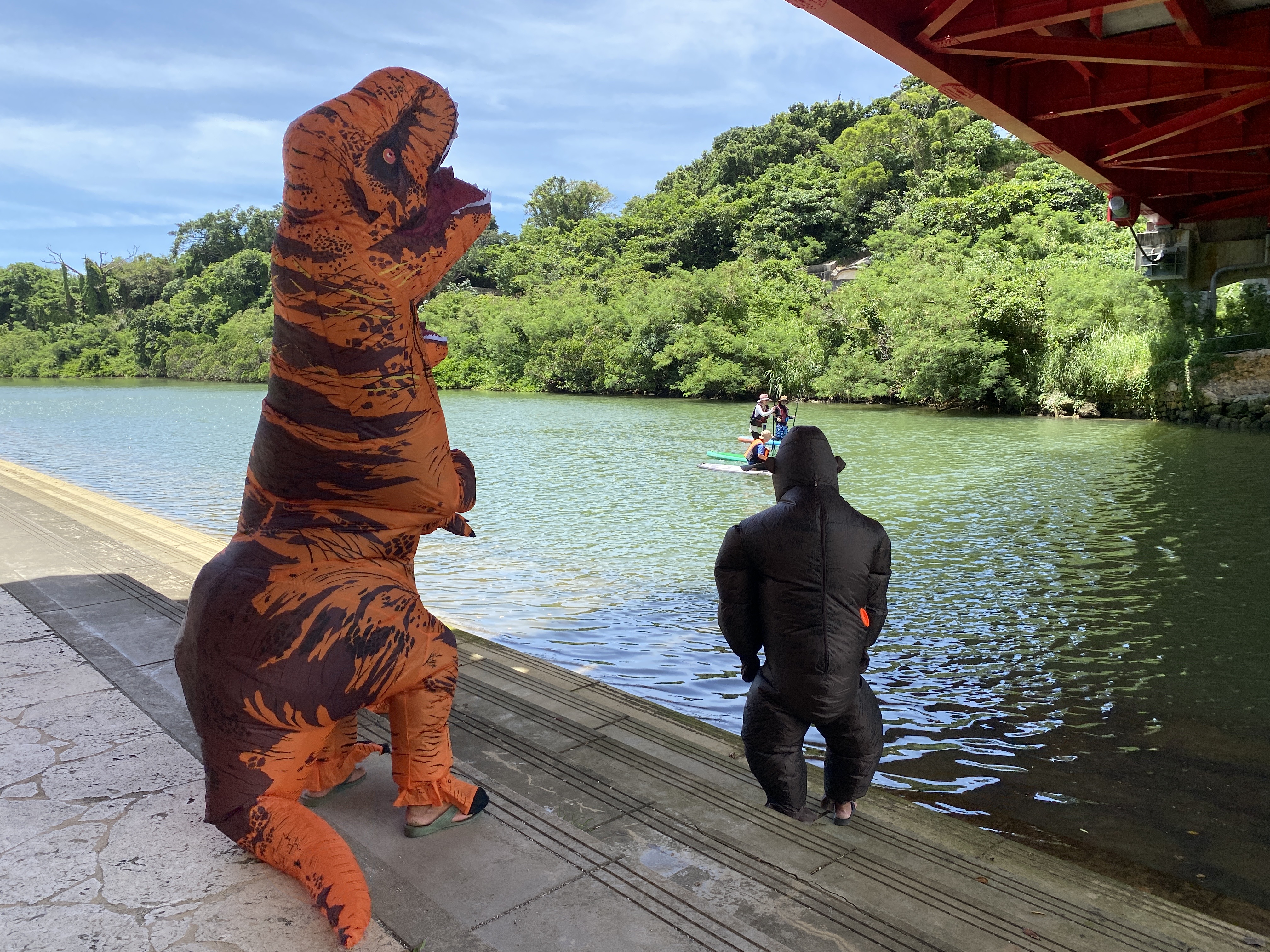 比謝川で太陽を満喫する生き物たち04