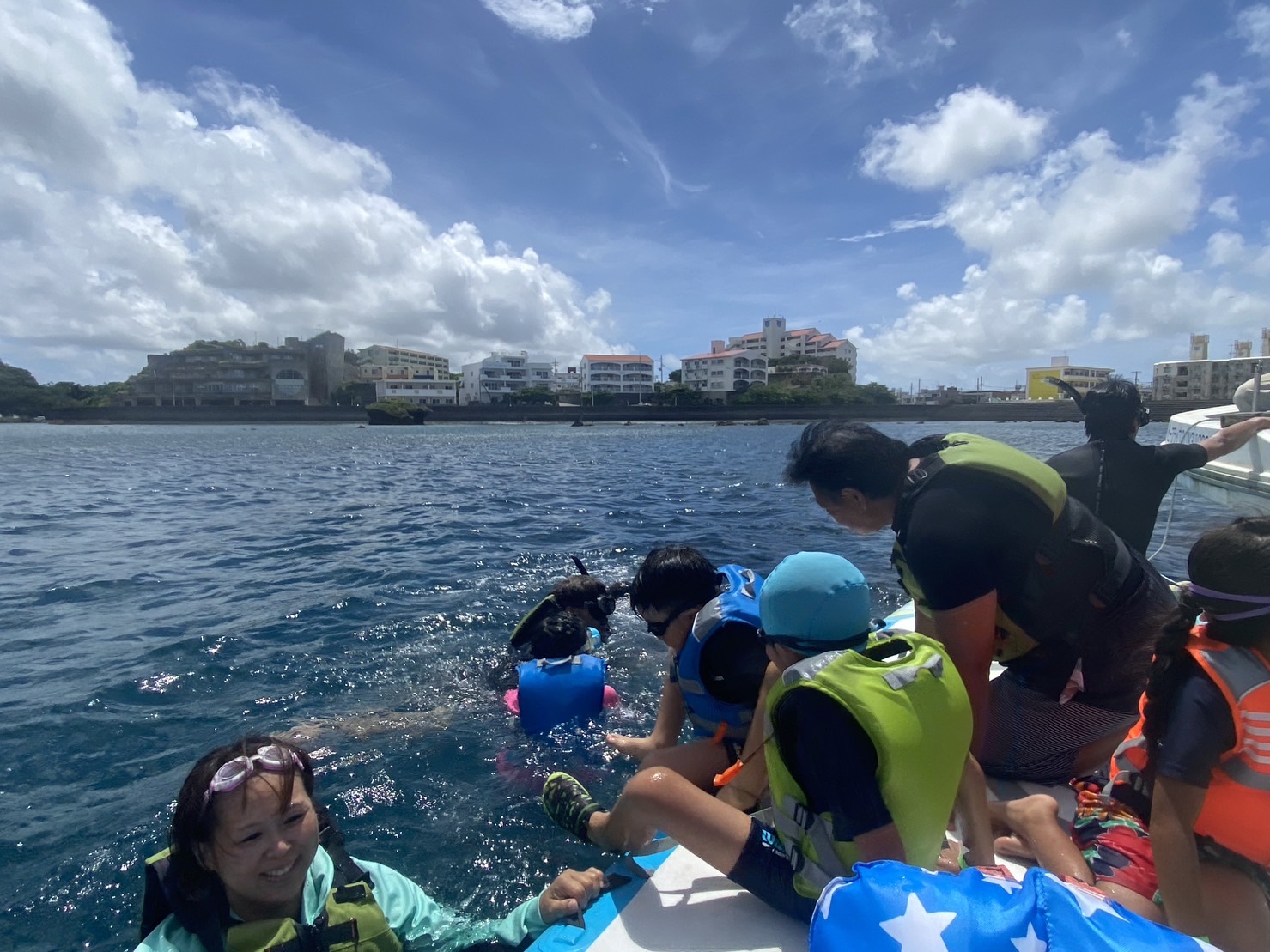 青空のもと、ダイブ