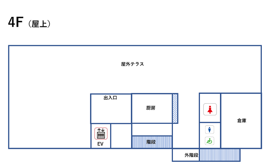 4階：野外テラス